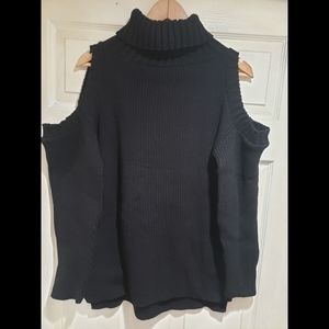 Boohoo cold shoulder turtleneck sweater-sz 12 tall